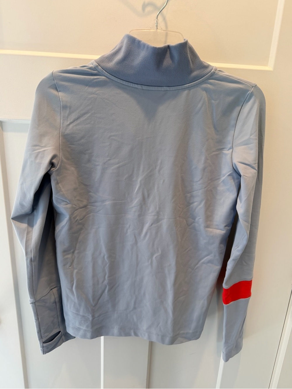 Oiselle Women’s 4 Blue Quarter Zip Running Pullover Thumbholes NEW - Picture 8 of 11